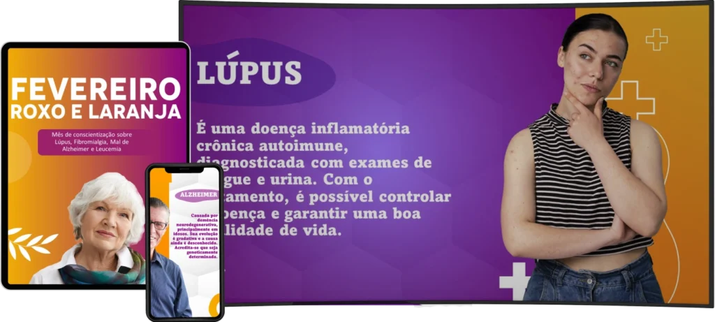 [KIT] Fevereiro Roxo e Laranja para comunicação